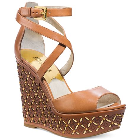 michael kors low edge|michael kors wedges for women.